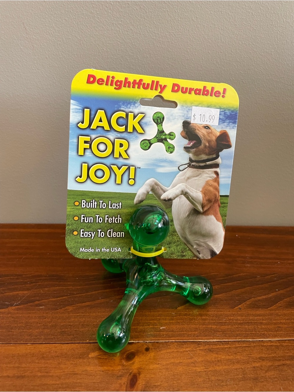 New Jack For Joy Green Durable Dog Fetch Toy
